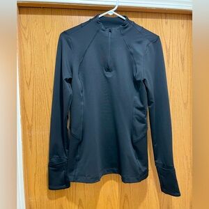 Athleta Black Long Sleeve Athletic Top